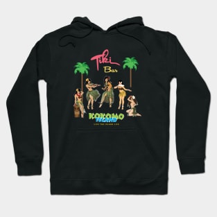 Tiki Bar Kokomo Hula Dancers Hawaii Hula Girl Hoodie